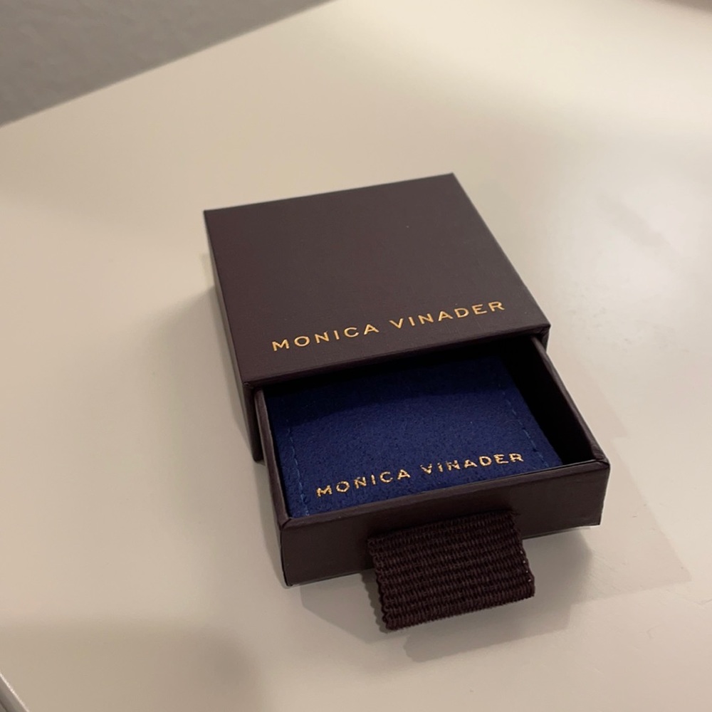 Small Monica Vinader Jewelry Box and Pouch